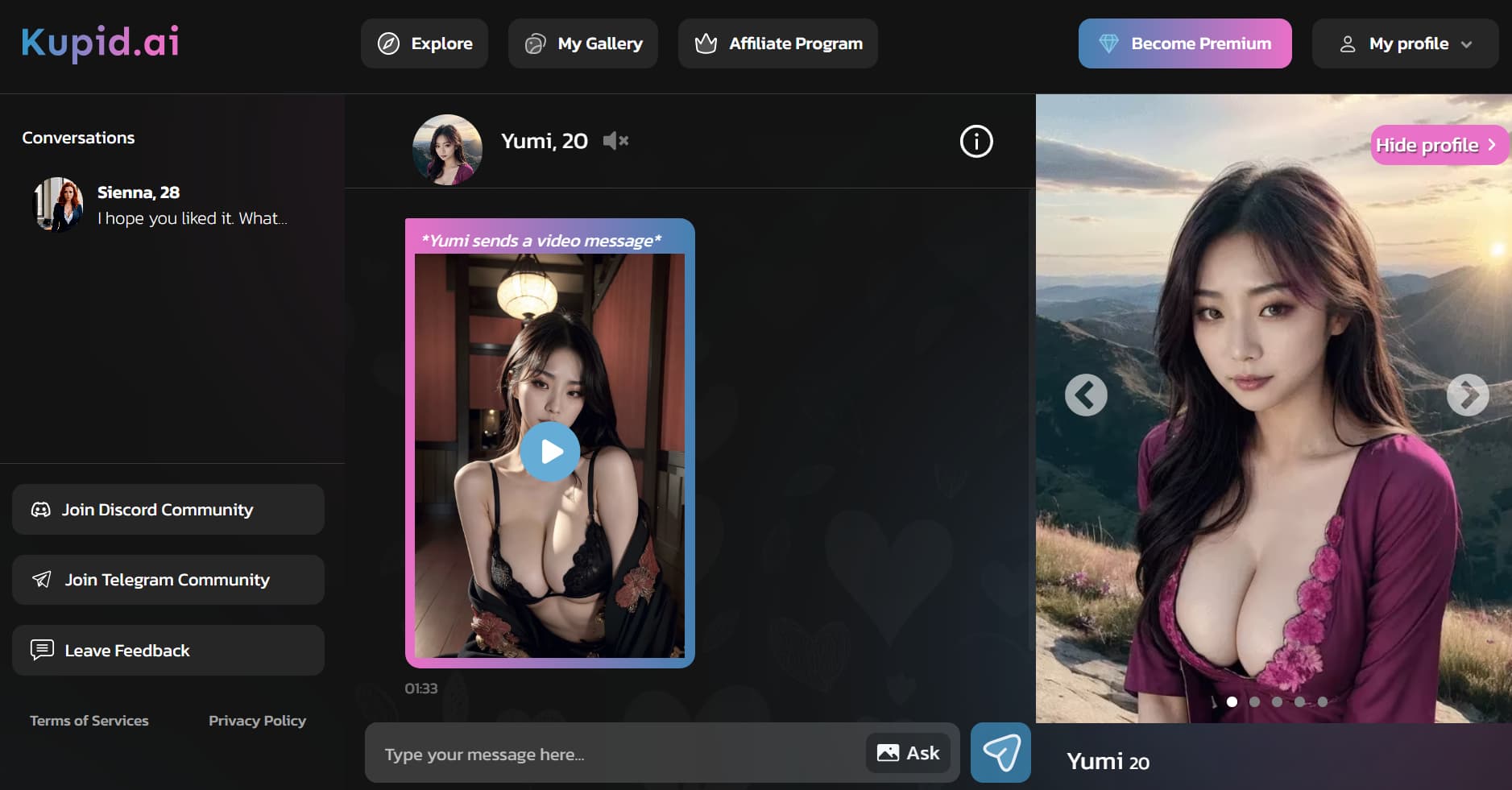 kupid ai review - ai gf sexting and ai bf sexting