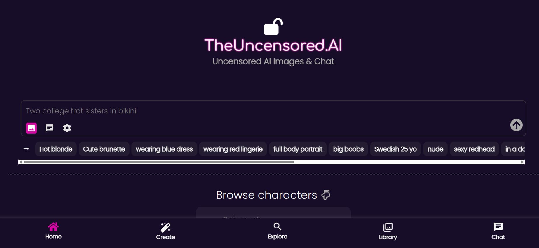 Unrestricted AI Image Generator